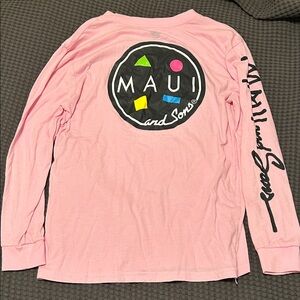 Maui and Sons Pink Long Sleeve Tee